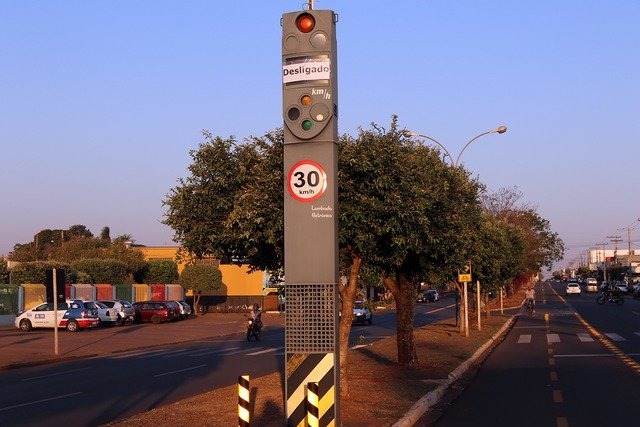 Radar instalado na av. Capitão Olynto Mancini. Foto: Divulgação.