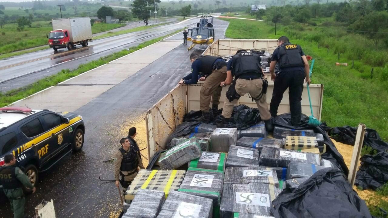 Maior carga de maconha apreendida pela PRF(Foto: Divulgação)