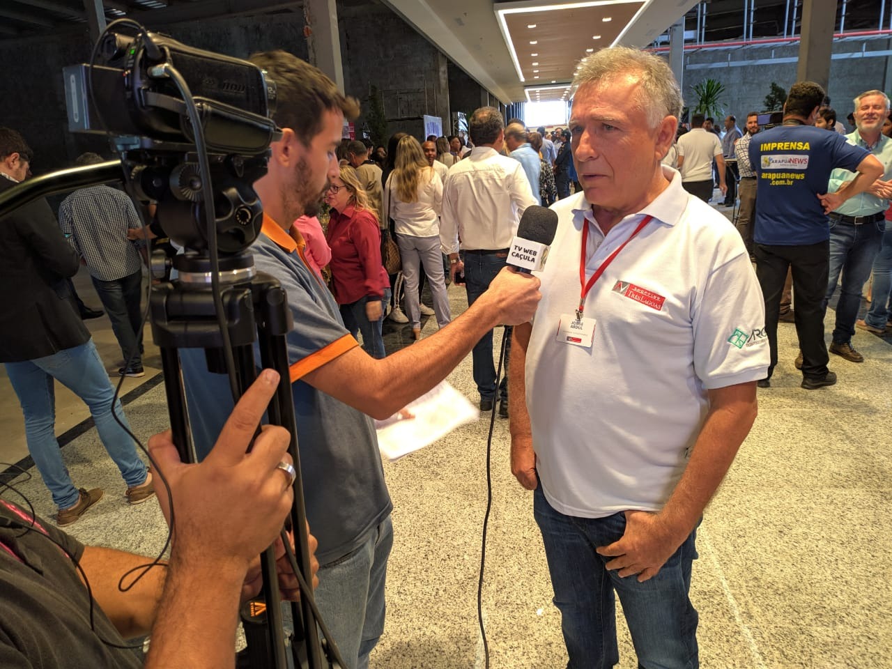 O empresário Jorge Abdul esteve nesta semana em Três Lagoas e confirmou a inauguração do shopping para novembro de 2019. Foto: Rodrigo de Freitas/Rádio Caçula.