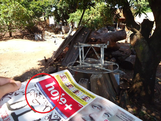 Conforme data publicada no jornal para comprovar o dia da foto, o Jatobá continua abandonado