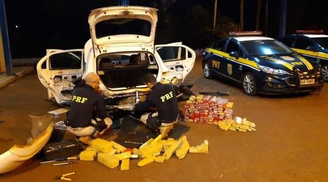 PRF apreendeu 153 kg de maconha em Rio Brilhante - Foto: Foto: Divulgação / PRF