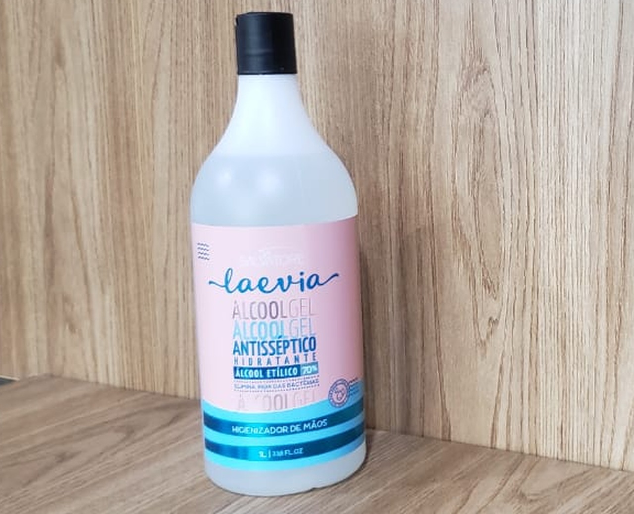 Higienizador Laevia é opção para os consumidores que pretendem manter higiene e hidratação. Foto: Rádo Caçula.