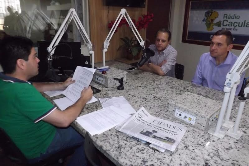 Fábio Campos entrevistou o Coronel David que esteve acompanhado do vereador sargento Rodrigues