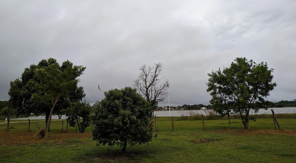 O tempo esta manhã em Três Lagoas (MS). Foto: Rodrigo de Freitas