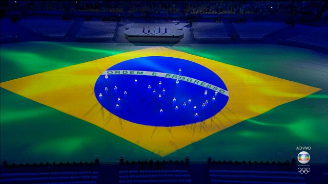 Crianças representaram estrelas da bandeira do Brasil - Foto: REPRODUÇÃO