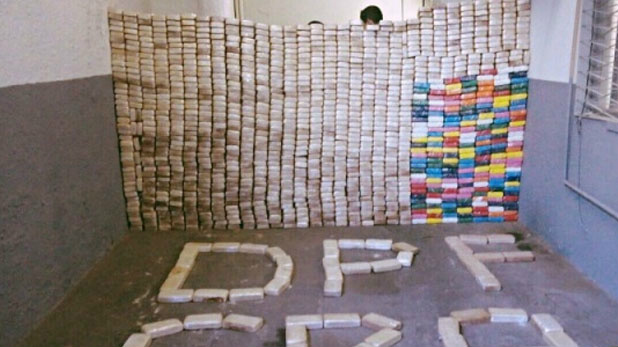 PF apreende 1,4 mil quilos de cocaína, carga avaliada em R$ 30 mi é recorde. Foto:PF