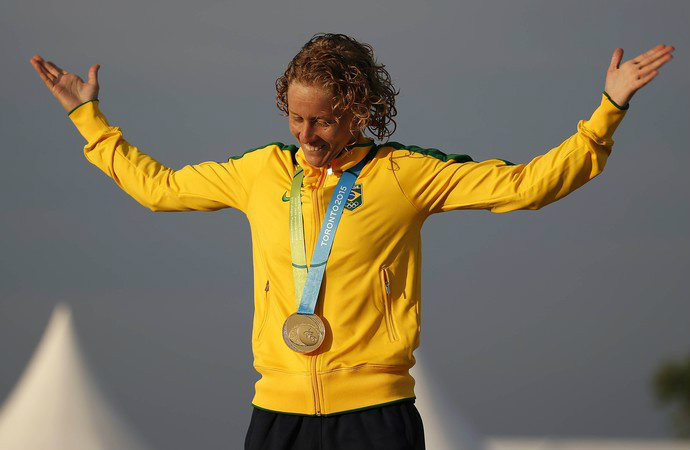 Bronze em Londres, Yane Marques voltará a briga por medalha em 2016 (Foto: Reuters)