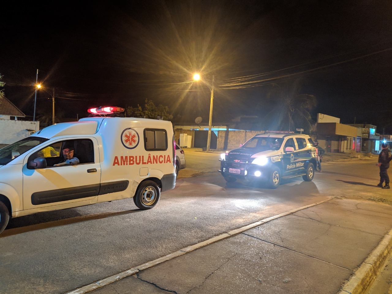 Polícia Militar presta apoio a órgãos públicos no combate ao coronavírus em Água Clara MS. Foto: PMMS
