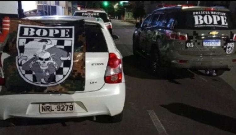 Carro oficial do Imasul foi recuperado pelo Bope (Reprodução, Bope)