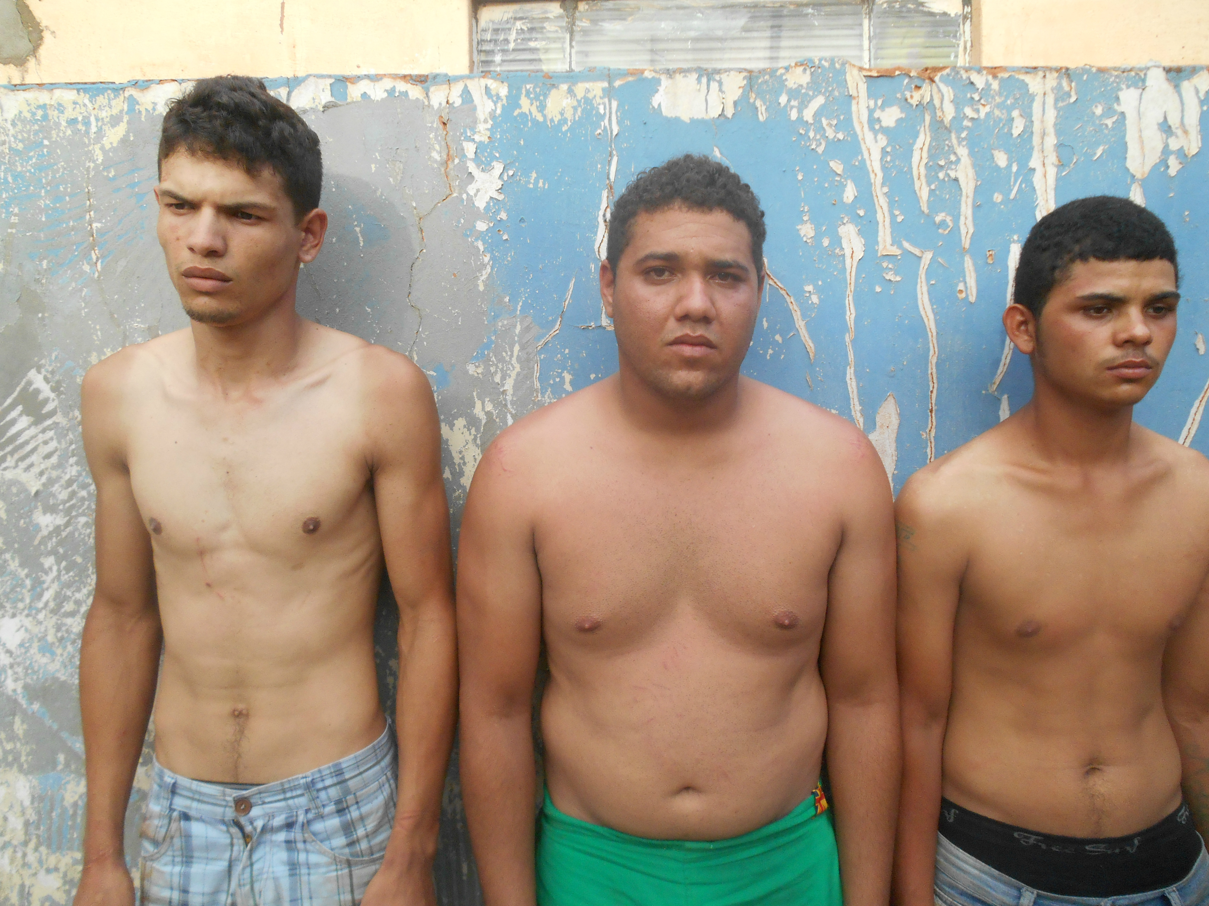 Wellington Rodrigues Costa (22),Fábio de Souza Melo(19), conhecido”Fabão”,Jessé Abner Del Vechio(22).Foto:Rádio Caçula