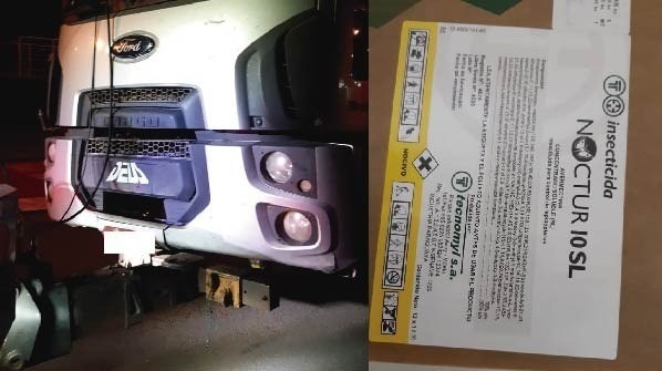 Inseticidas não tinam documentação fiscal - Foto: Divulgação / PRF