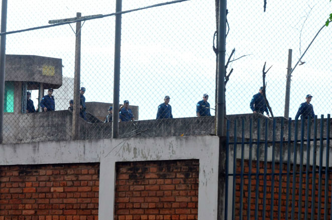 PM precisou reforçar segurança nesse domingo. Foto: Gerson Oliveira - Correio do Estado.