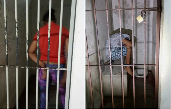 Mãe e padrasto de menina foram presos em Santa Maria (Foto: Michele Dias/RBS TV)