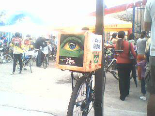 Bicicleta utilizada pelo ambientalista. Foto: Arquivo/Facebook