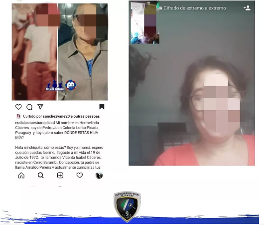 Perito de MS promove encontro de mãe e filha após 31 anos — Foto: Redes Sociais/Reprodução