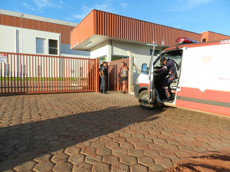 Vítima de agressão no Parque Industrial (Foto: Rádio Caçula)