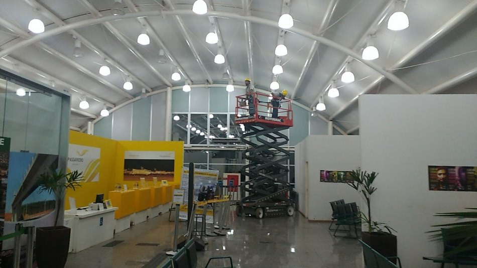 O Aeroporto Plinio Alarcon vem recebendo, nos últimos dias, uma profunda limpeza na parte interna.