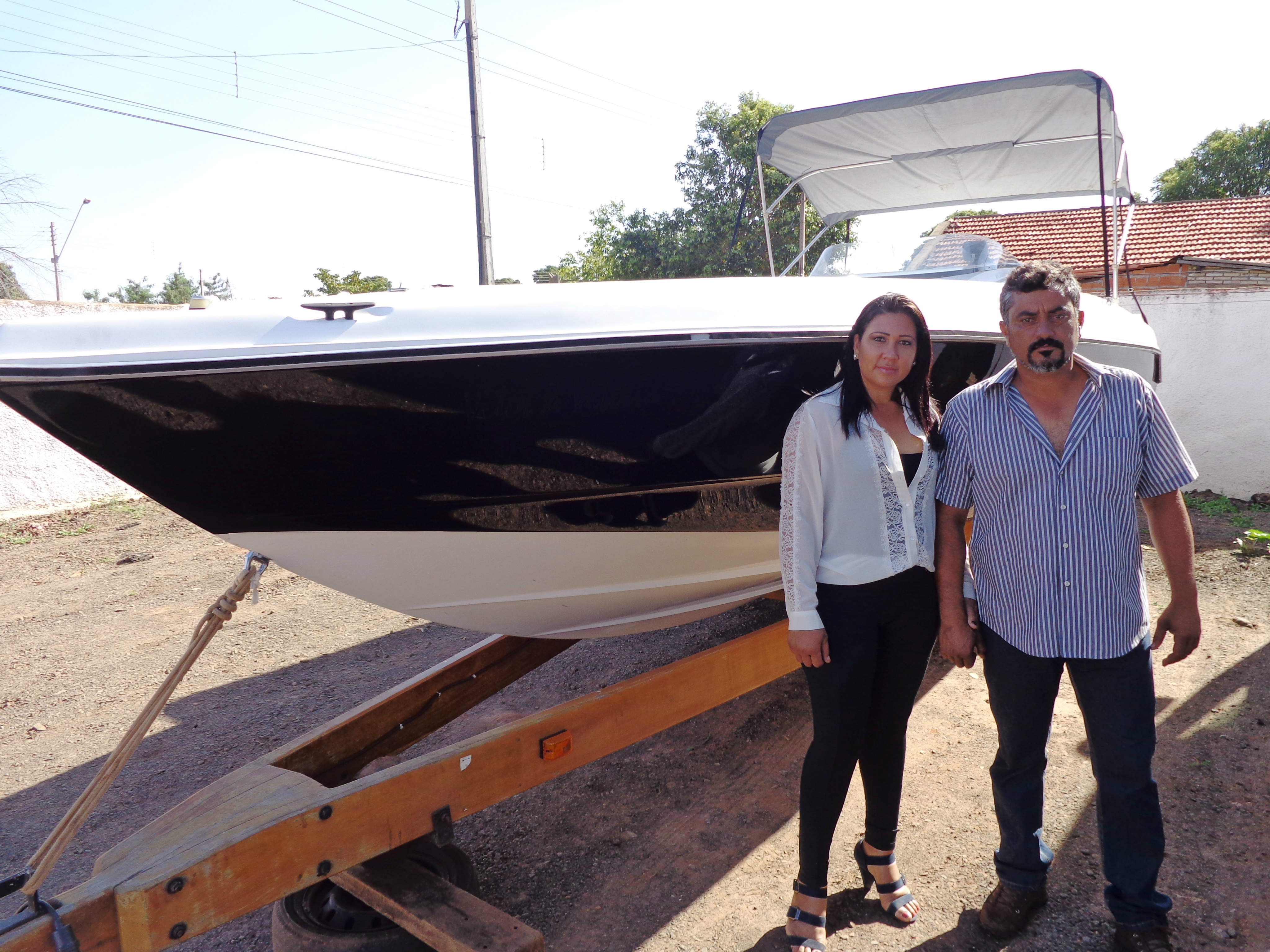 Os proprietários Andréia Silva e Junior Mineiro.