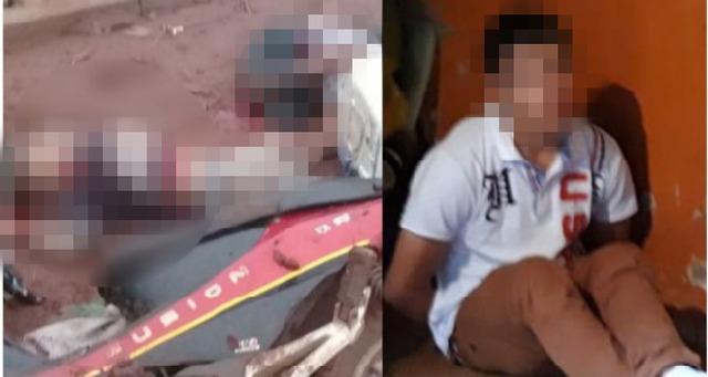 Autor dos disparos, de 17 anos, algemado. (Foto: Fronteira Seca News).