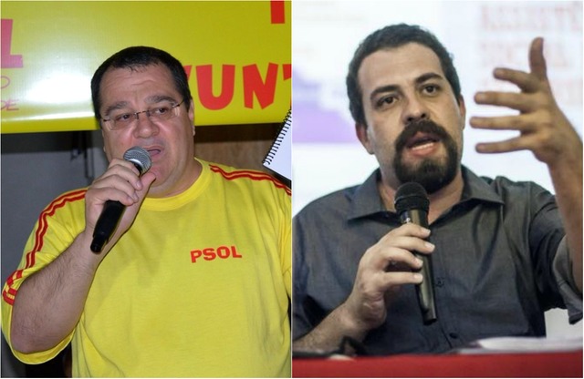 Pré-candidato ao governo do estado, João Danieze (esquerda) e pré-candidato à Presidência da República, Boulos (Direita)
