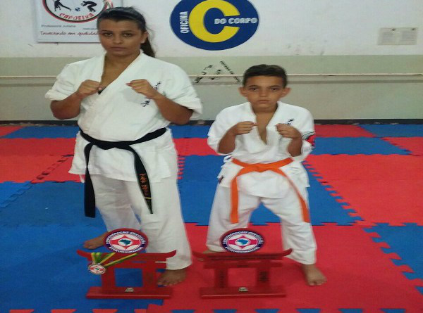 A sensei Bruna destaca que neste torneio só participou ela  e o atleta João Gabriel. Foto: O Marvado