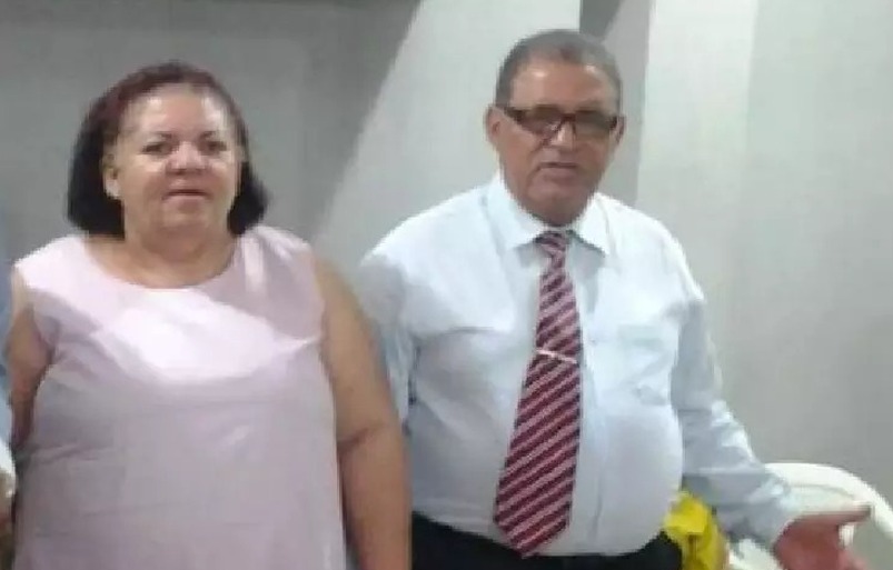 Rose e o marido Silvestre. Foto: Jovem Sul News.