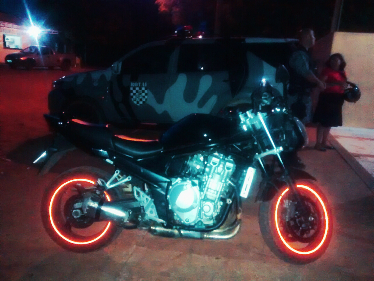 O veículo foi apreendido e levado ao pátio do CINETRAN (Centro de inspeção e Equipamento de Transporte) de Três Lagoas (MS). Foto: Rádio Caçula