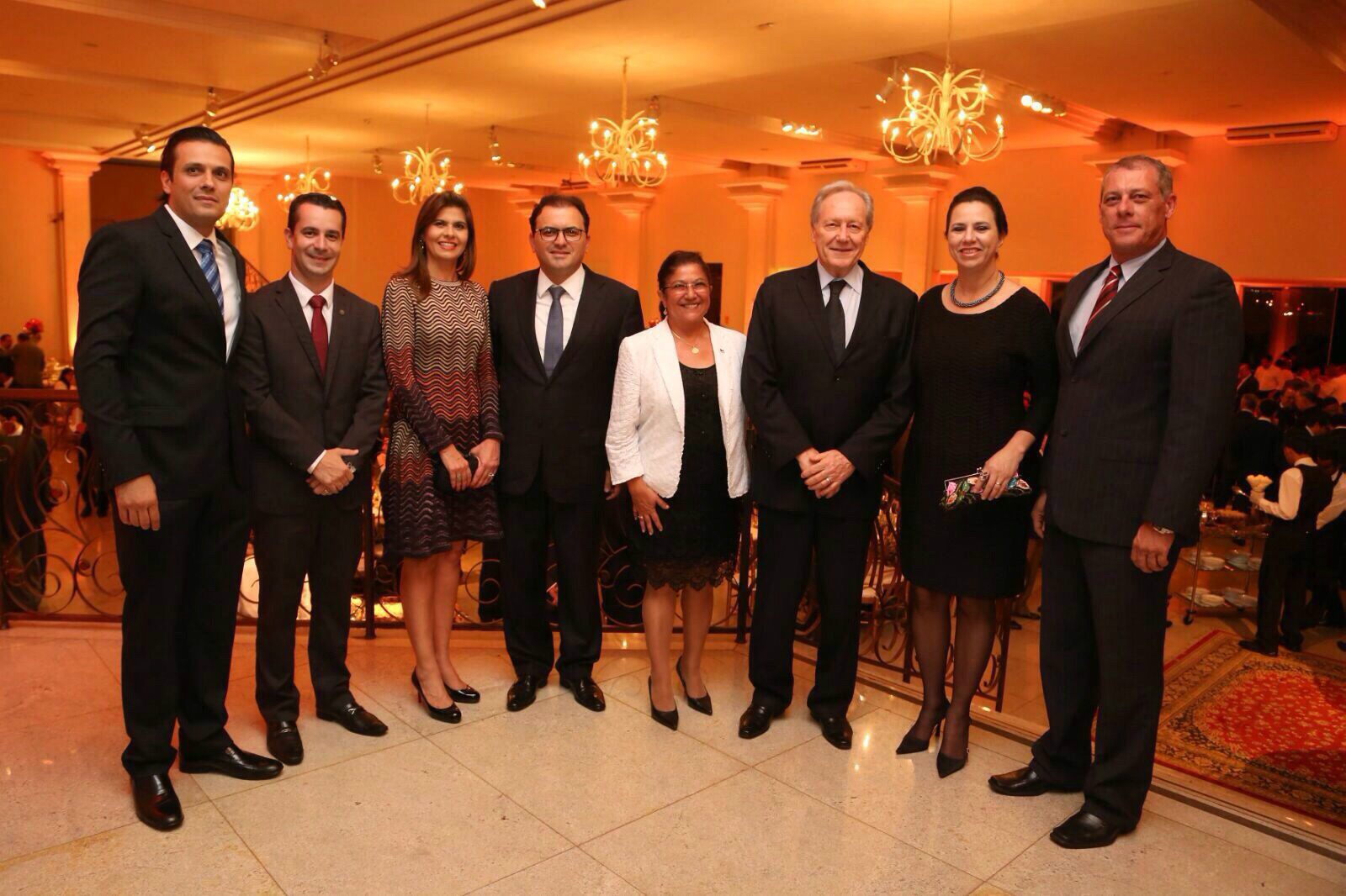 Gustavo gottardi, Alexandre Mantovani ( conselheiros federais), o presidente da OAB Nacional, e sua esposa e o presidente do STF, ministro Ricardo Lewandowski e esposa.