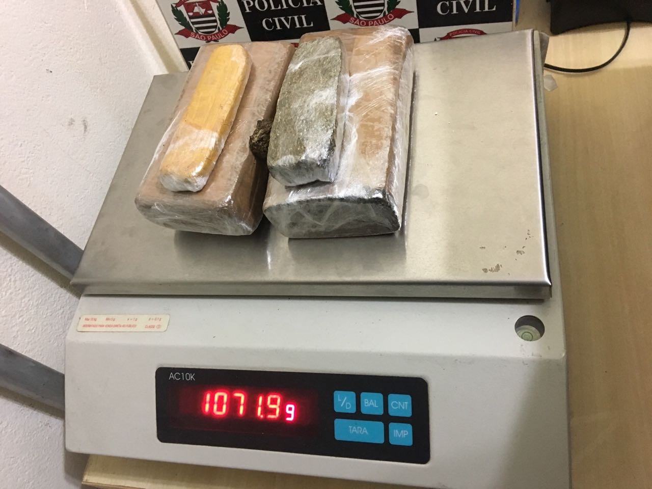 Droga apreendida em Panorama (SP)
