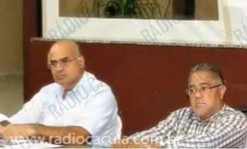 José Antonio Vieira a esquerda e João Francisco a direita.Foto: Rádio Caçula 