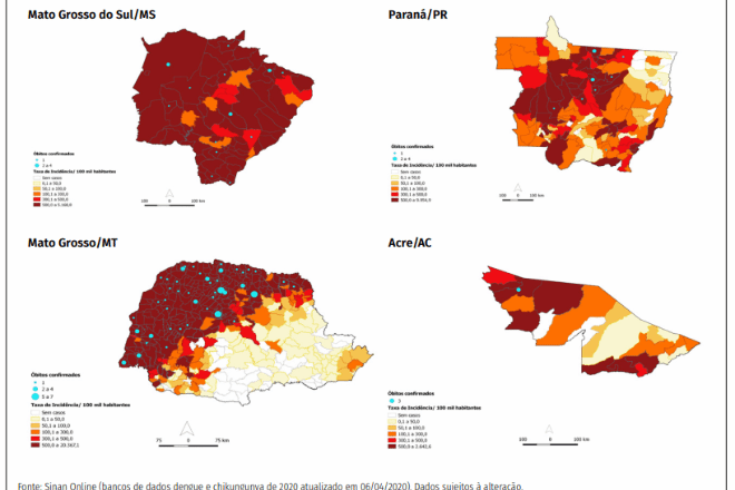 Mato Grosso do Sul tem a segunda maior incidência de casos do País - Reprodução