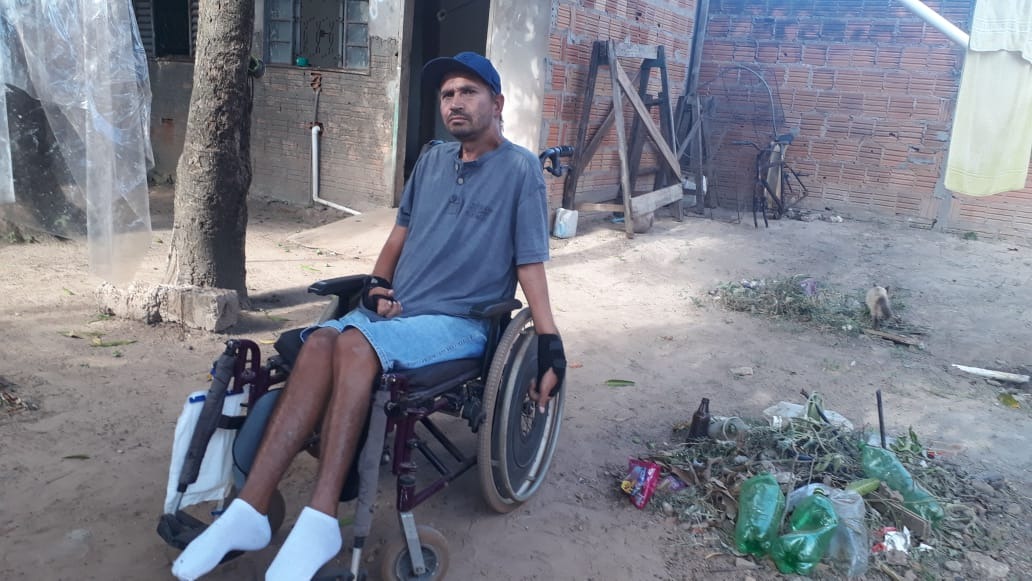 Marco Aurélio mora em uma casinha na rua Idolino Garcia Leal, Nº 667, Vila Haro. Foto: Divulgação/Rádio Caçula