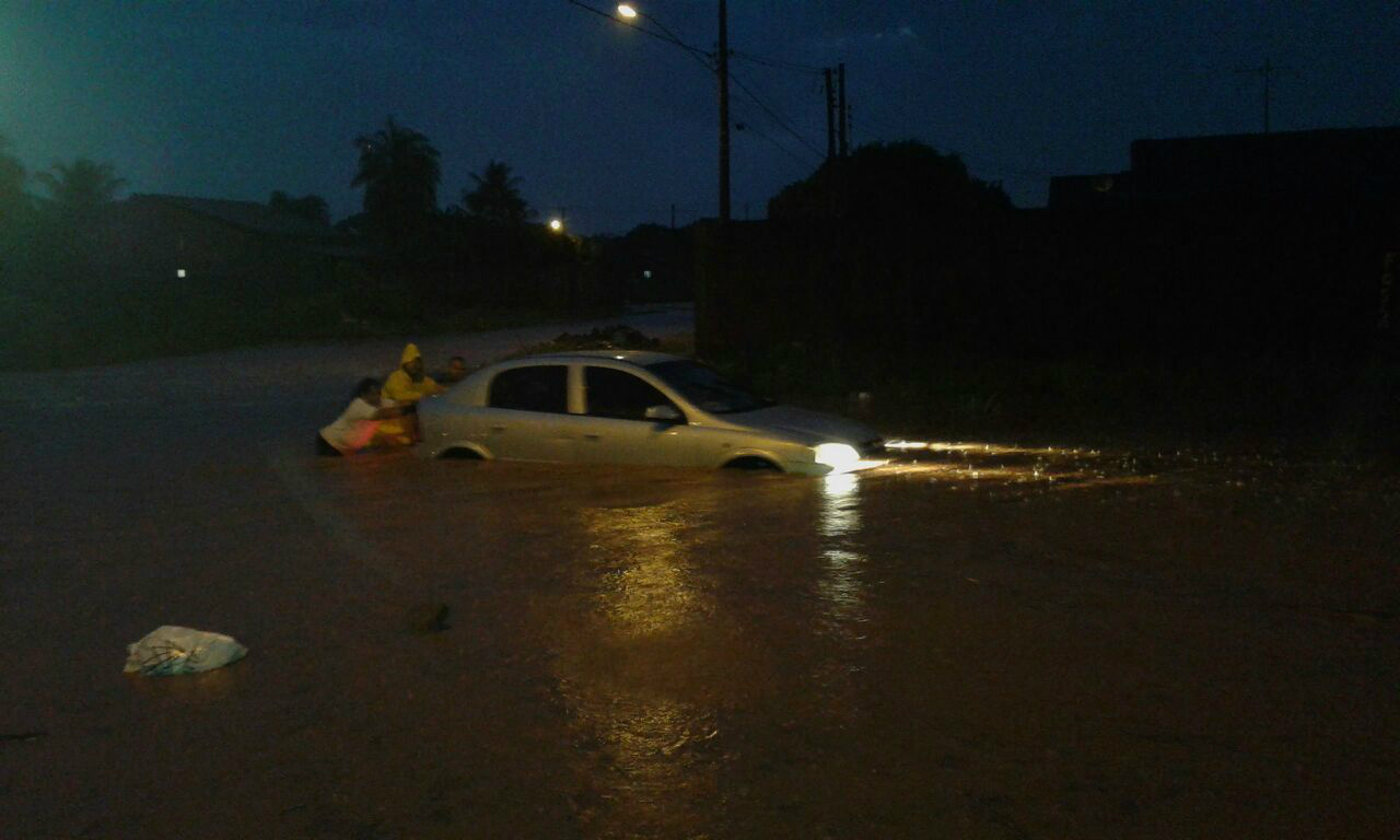 Chuva de uma hora e meia e 55 mm causa novos estragos em Três Lagoas (MS), Foto: Rádio Caçula