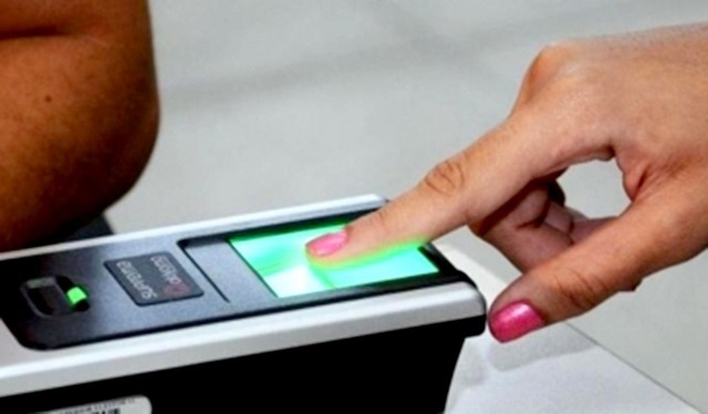 Recadastramento biométrico. Foto: Divulgação.