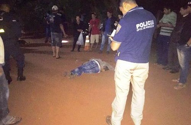 Registro de uma das execuções ocorrida na cidade de Pedro Juan Caballero. Foto: Divulgação/Porã News.