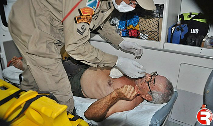 As vítimas foram socorridas pelo Corpo de Bombeiros e SamuFoto: Maikon Leal