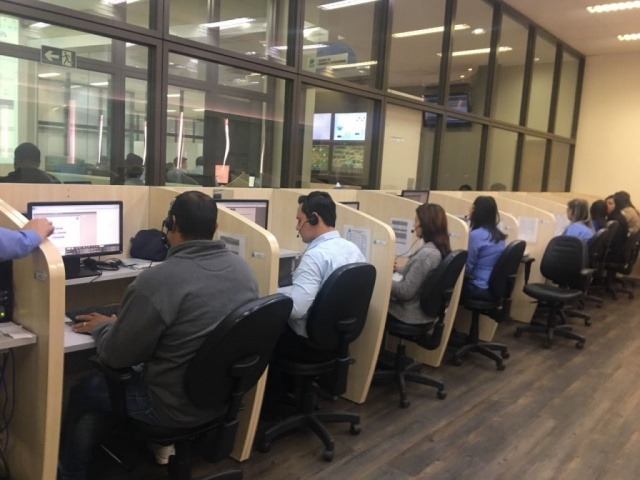 Call Center em Campo Grande (MS). (Foto: Danielle Valentim/Arquivo)