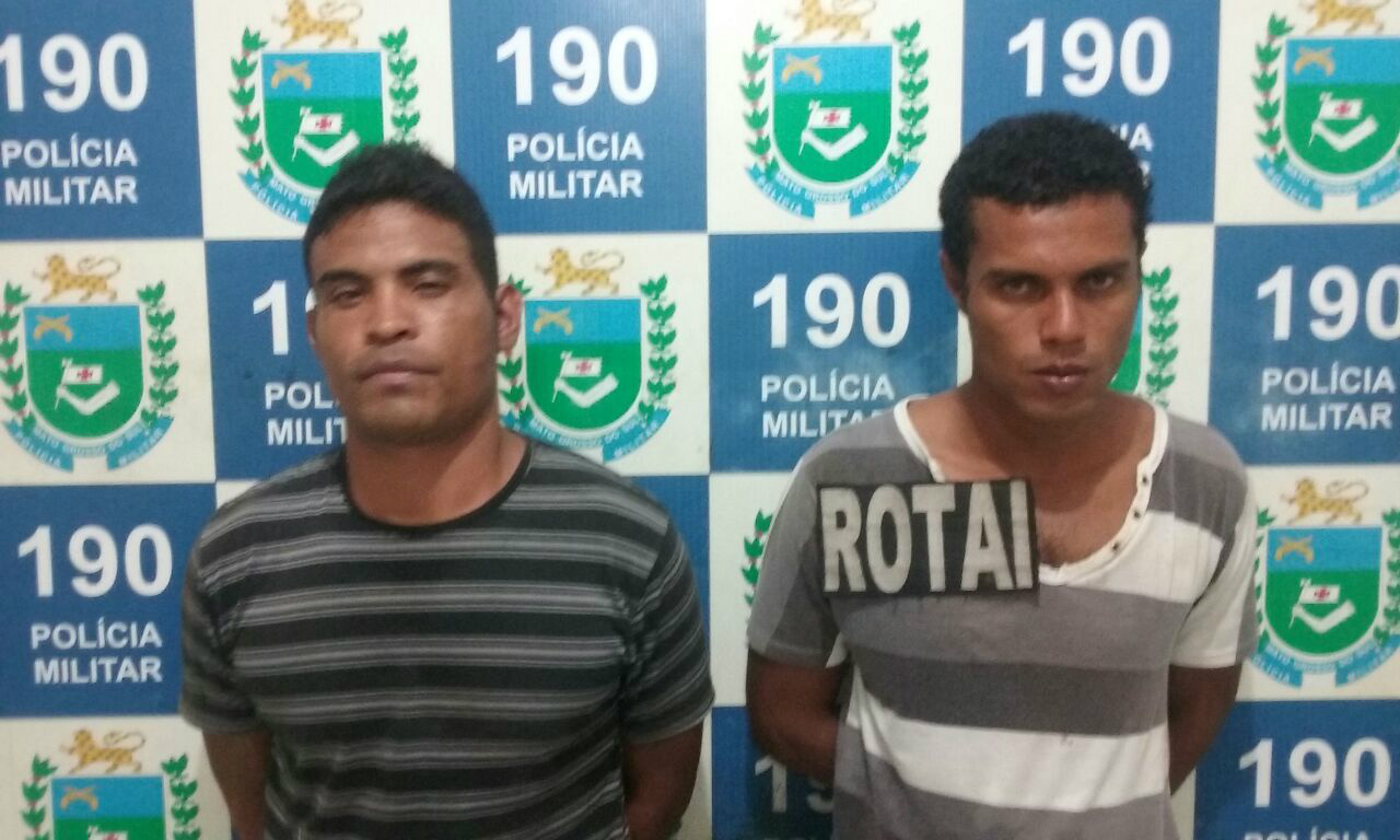 Autores detidos em flagrante
