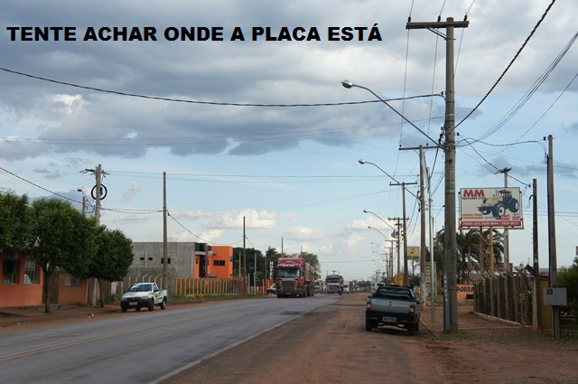 **Vamos lá então**:Você é um motorista que está entrando na cidade vindo de Campo Grande (MS) e logo no inicio da av. Sobral (logo após a rotatória e antes do Posto Lagoão) precisa de uma informação que está em uma placa existente no local.