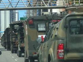 Exército está nas ruas da capital para reforçar segurança