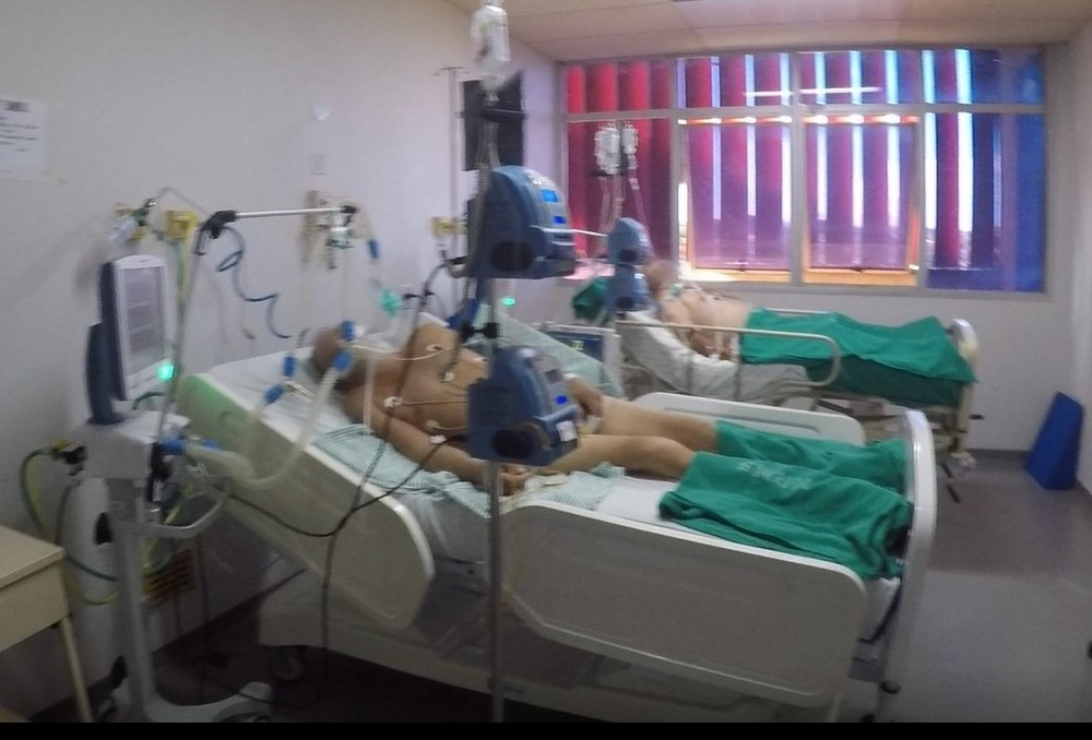 Hospital Regional de Mato Grosso do Sul está superlotado. — Foto: Ascom HRMS/Divulgação