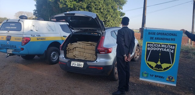 Droga e o autor identificado como M. A. S. (23) foram apreendidos e encaminhados para a delegacia. Foto: Divulgação/14° BPMRv.