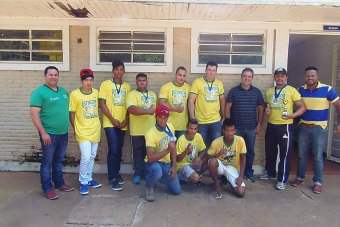 Visita dos atletas da ATLB à Sejuvel