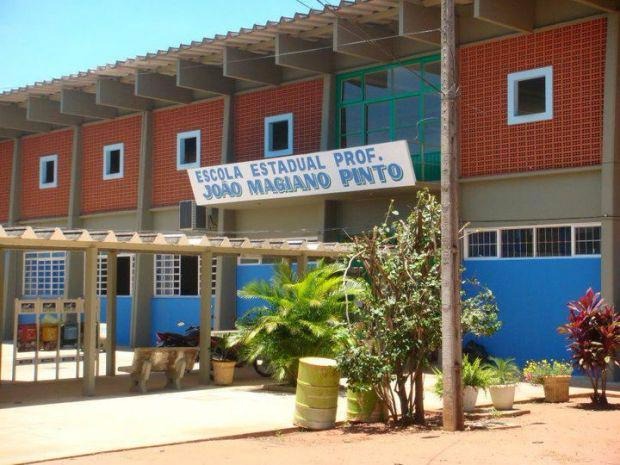 Escola estadual é invadida durante furto. (Foto: Reprodução/Facebook)