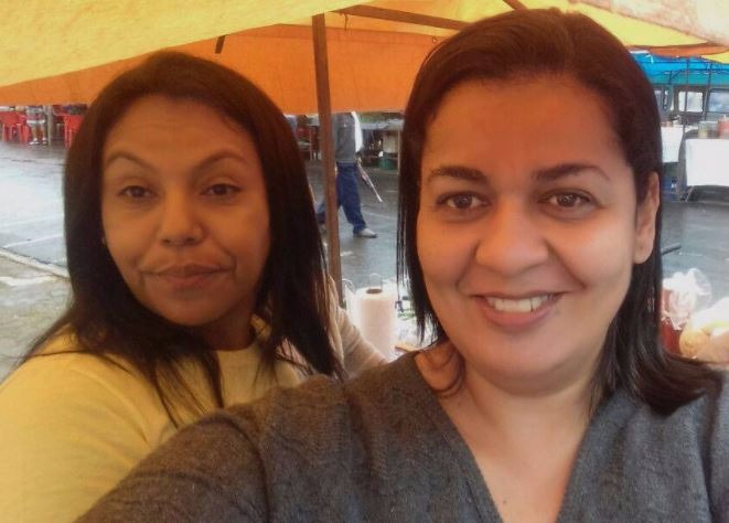 Sirlene da Saúde e Andreia (à direita). (Foto: Arquivo pessoal/Facebook)
