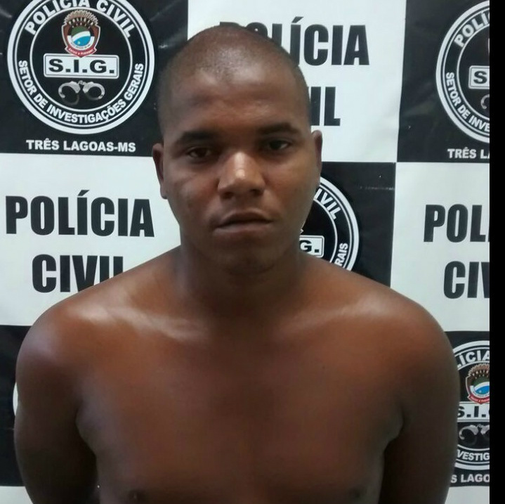 Wellington Júnior dos Santos, de 25 anos tem oito passagens policias por furto e receptação. Foto: Rádio Caçula.