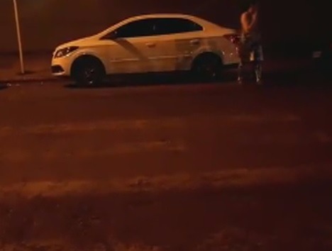 Talediane Cláudio postou o vídeo em rede social. (Foto: Reprodução)
