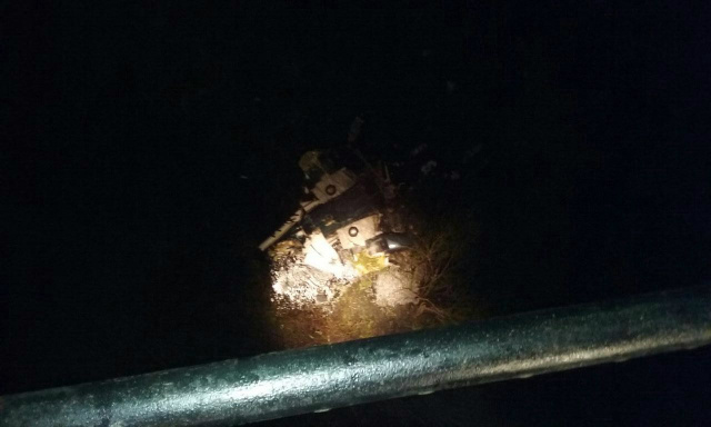 Destroços da aeronave foram visualizados na madrugada e resgate é feito pela manhã - Foto: Whatsapp/Correio do Estado