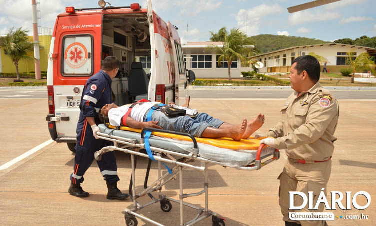 Foto: Diário OnlineTrabalhador rural foi levado para hospital por uma equipe do Samu