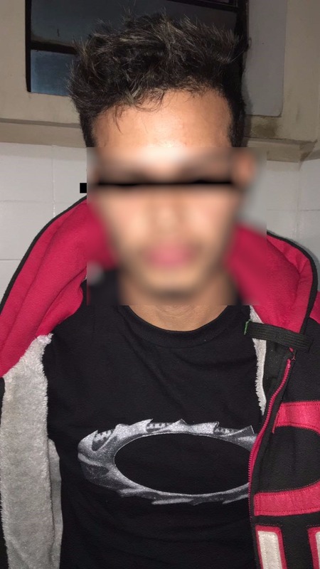 Jovem de 20 anos preso em flagrante.